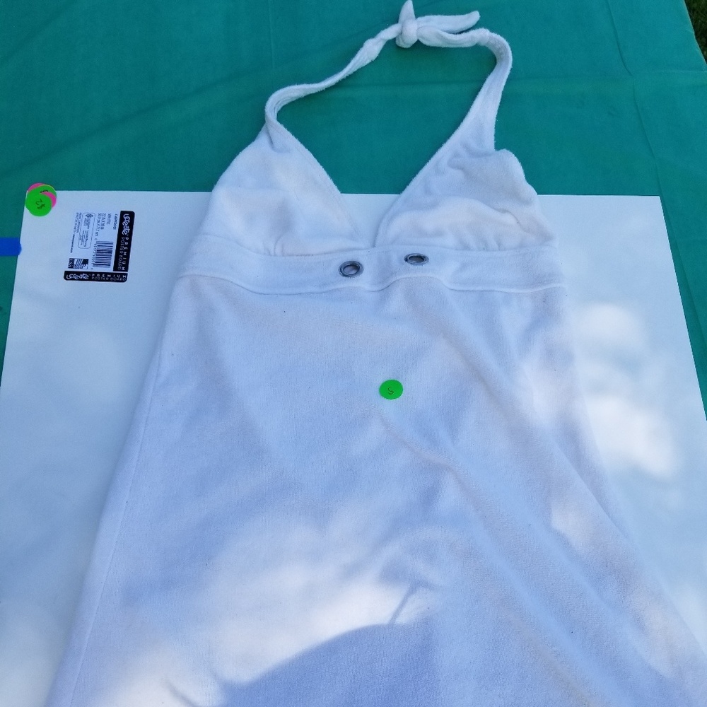 White swim coverup